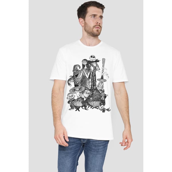 The Nightmare Before Christmas Herr Jack Sally Monster Teckning T-Shirt