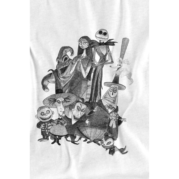 The Nightmare Before Christmas Herr Jack Sally Monster Teckning T-Shirt