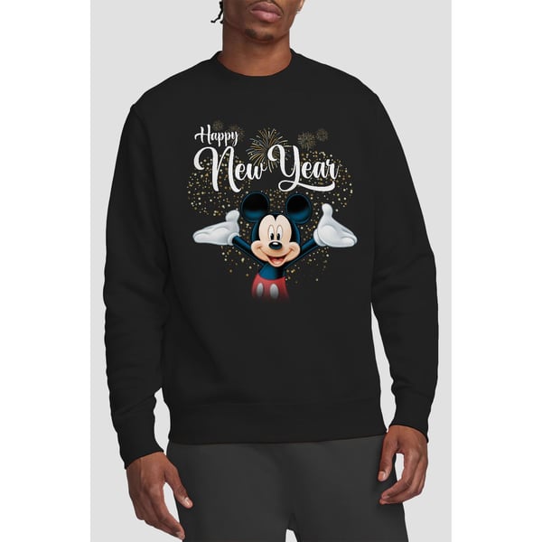 Disney Unisex Adult Mickey Mouse New Year Sweatshirt