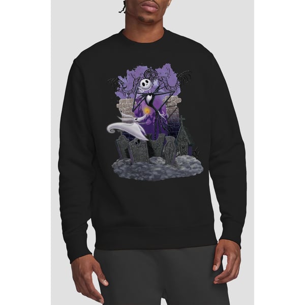 The Nightmare Before Christmas Unisex Adult Jack Skellington Grave Sweatshirt