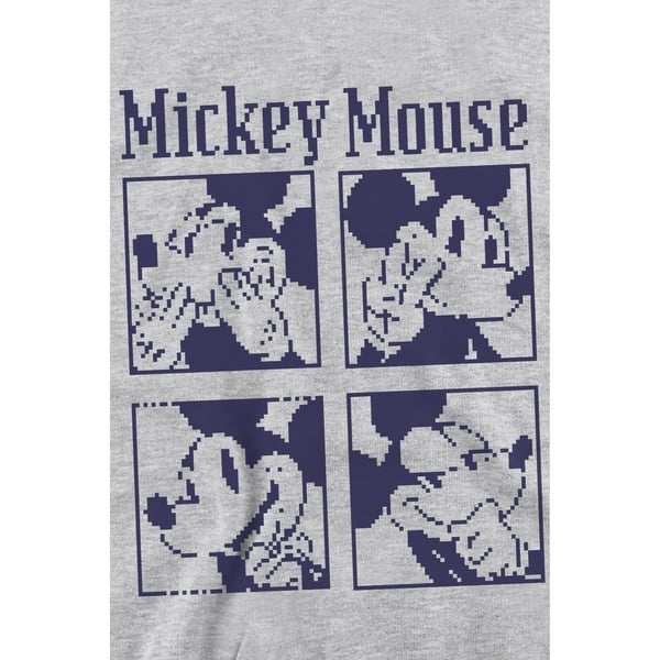 Disney Unisex Adult Mickey Mouse Pixelated Sweatshirt