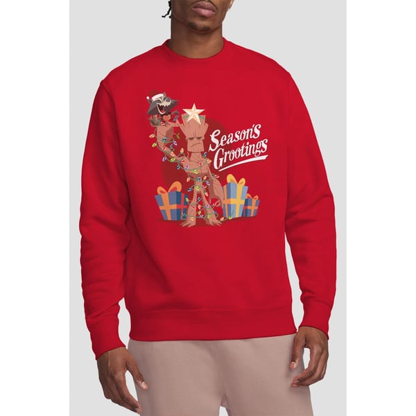 Guardians Of The Galaxy Unisex Adult Seasons Grootings Sweatshirt