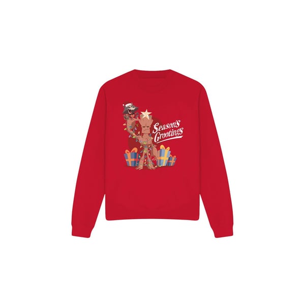 Guardians Of The Galaxy Unisex Adult Seasons Grootings Sweatshirt