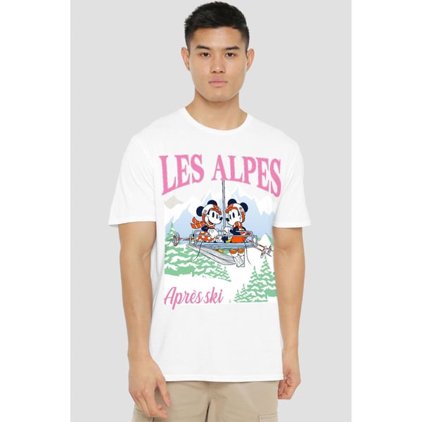 Disney Herr Les Alpes Musse Pigg T-shirt