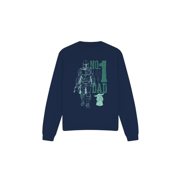 Star Wars: The Mandalorian Unisex Adult No. 1 Dad Mando Sweatshirt