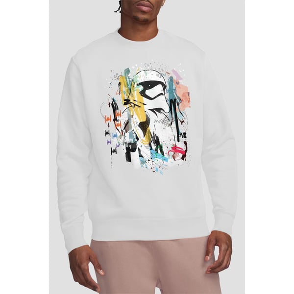 Star Wars Unisex Adult Stormtrooper Abstract Sweatshirt
