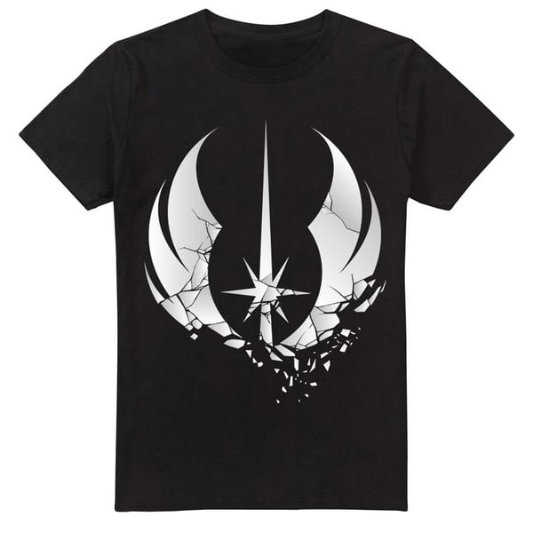 Star Wars Mens Jedi Obi Wan Kenobi Shattered T-Shirt