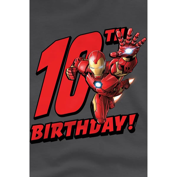 Iron Man Childrens/Kids 10th Birthday T-Shirt