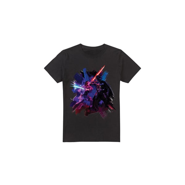 Star Wars Mens Obi Wan Kenobi Vader Painted T-Shirt