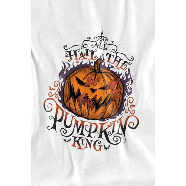 The Nightmare Before Christmas Miesten Hail The Pumpkin King T-paita
