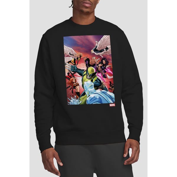 Marvel Unisex Adult X-Men Team Defend Sweatshirt