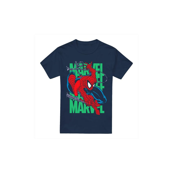 Spider-Man Mens Wall Crawling T-Shirt Spider-Man Mens Wall Crawling T-Shirt
