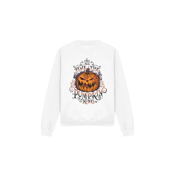 The Nightmare Before Christmas Unisex Adult Hail The Pumpkin King Sweatshirt