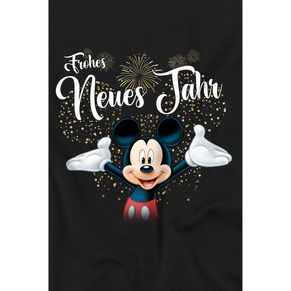 Disney Childrens/Kids German Mickey Mouse Fireworks New Year T-Shirt
