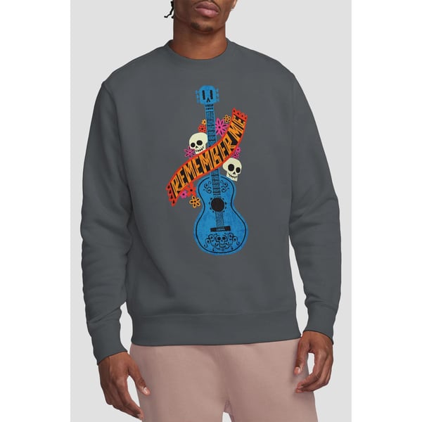 Coco Unisex Adult Remember Me Guitar With Skulls Sweatshirt