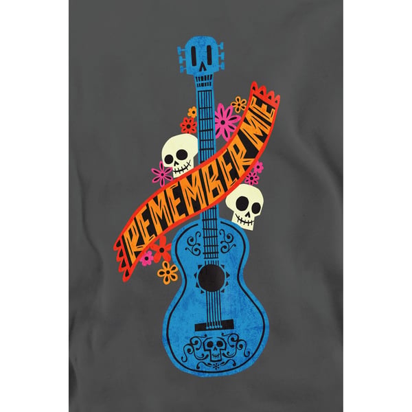 Coco Unisex Adult Remember Me Guitar With Skulls Sweatshirt