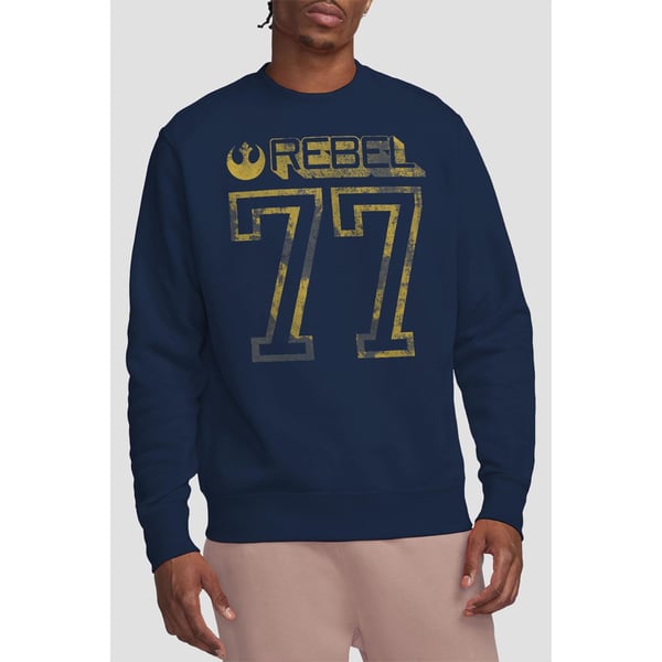 Star Wars Unisex Adult Rebel 77 Sweatshirt