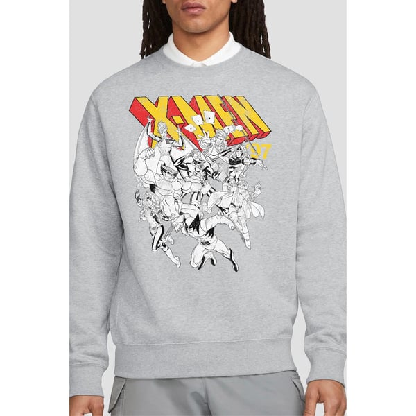Marvel Unisex Adult X-Men Retro Team Sweatshirt