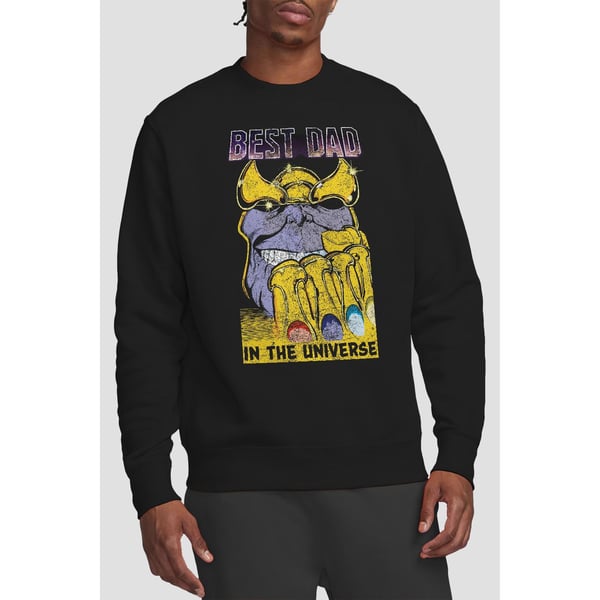 Avengers Unisex Adult Best Dad Thanos Sweatshirt