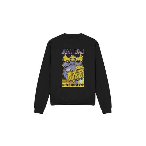 Avengers Unisex Adult Best Dad Thanos Sweatshirt