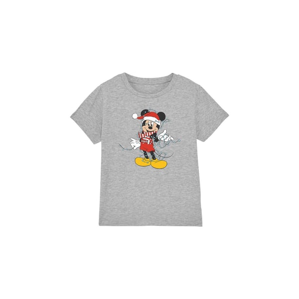 Disney Childrens/Kids Mickey Mouse Christmas Lights T-Shirt
