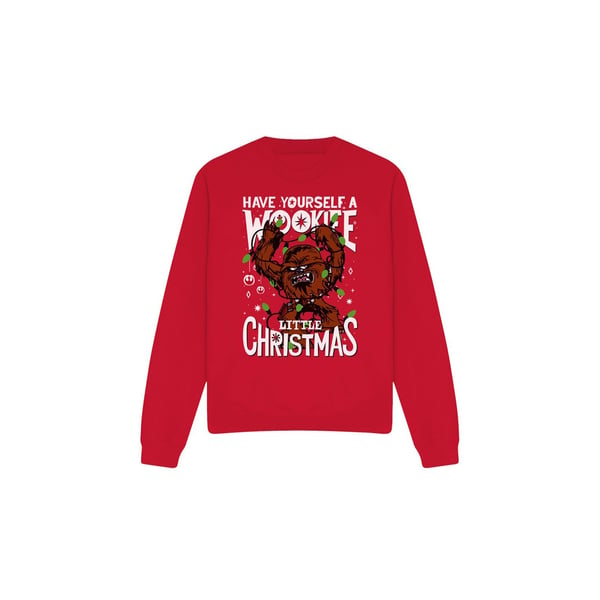 Star Wars Unisex Adult A Wookie Little Christmas Sweatshirt