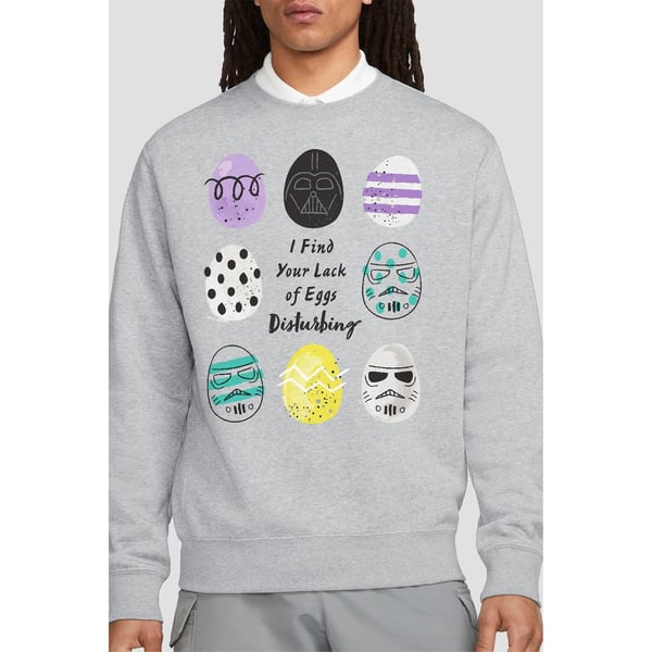 Star Wars Unisex Adult Your Lack Of Easter Eggs Disturbing Darth Vader Sweatshirt