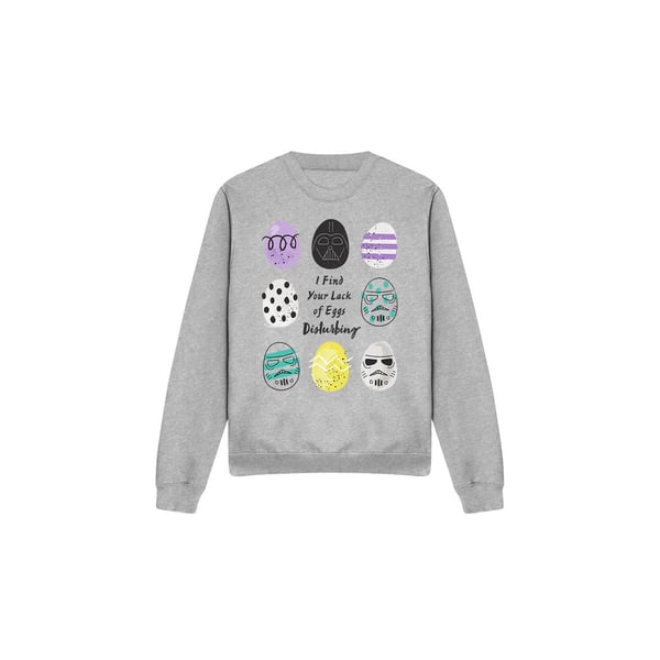 Star Wars Unisex Adult Your Lack Of Easter Eggs Disturbing Darth Vader Sweatshirt