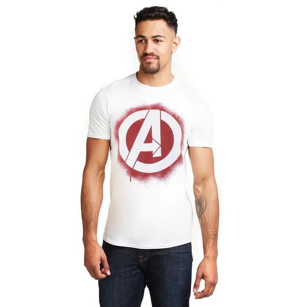 Avengers T-shirt med stencil logo til mænd