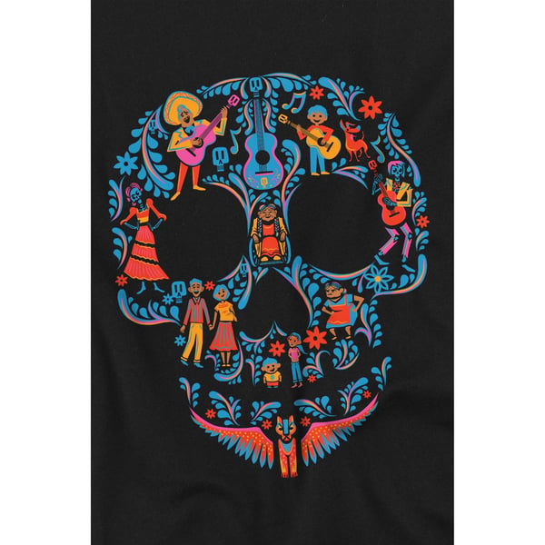 Coco Childrens/Kids Day Of The Dead Rivera Family Skull T-Shirt