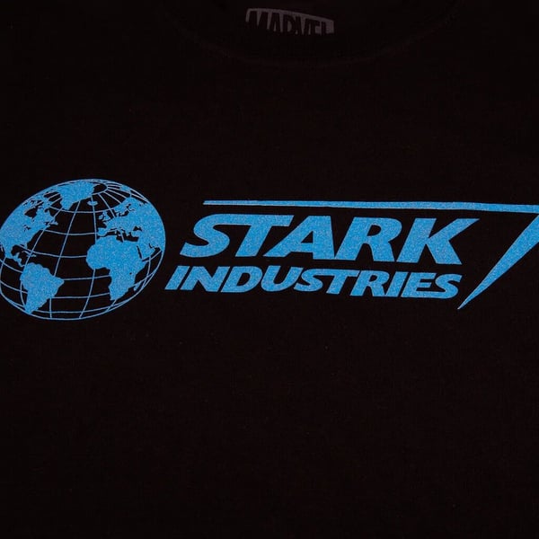 Marvel Mens Stark Industries Logo T-Shirt