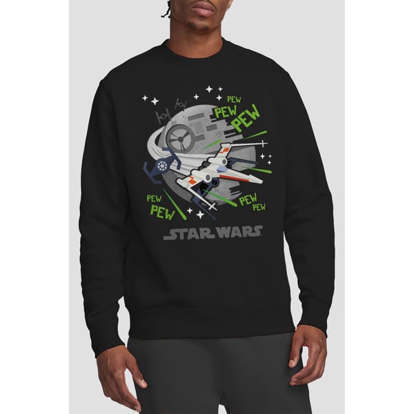 Star Wars Unisex Adult Pew Pew X-Wing Sweatshirt