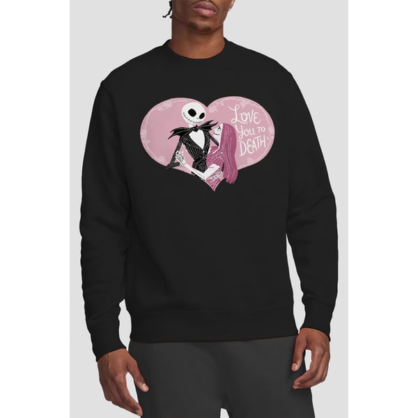 The Nightmare Before Christmas Unisex Adult Love You To Death Valentine`s Day Sweatshirt
