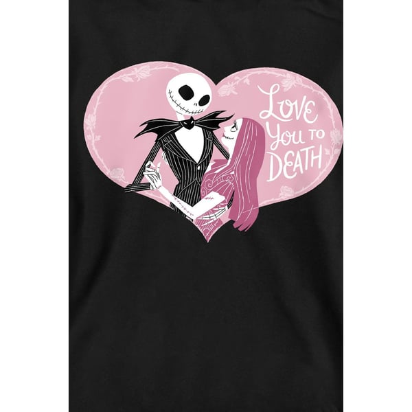The Nightmare Before Christmas Unisex Adult Love You To Death Valentine`s Day Sweatshirt