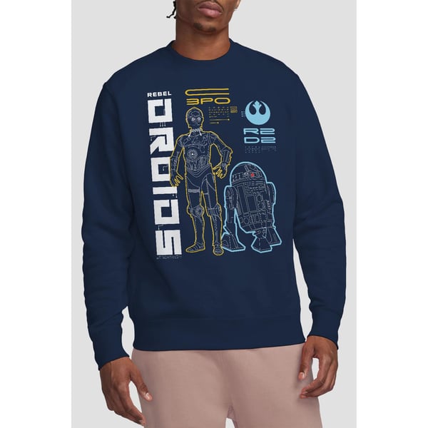 Star Wars Unisex Adult Rebel Droids Sweatshirt