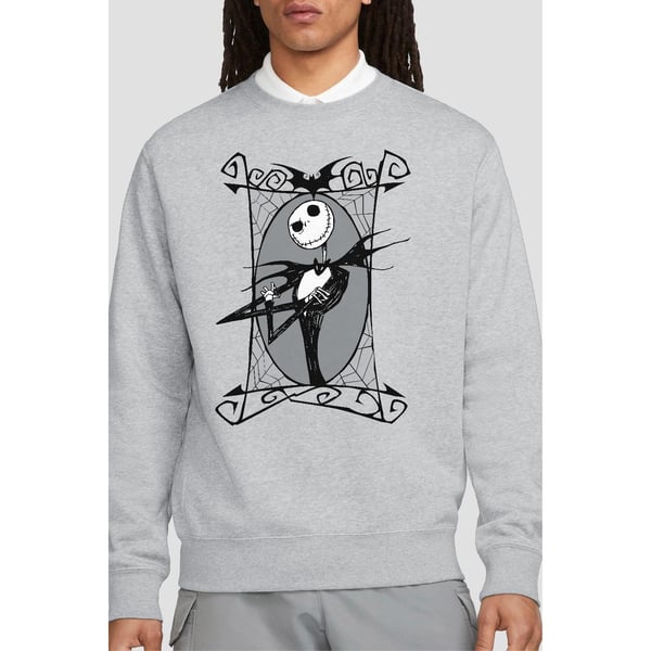 The Nightmare Before Christmas Unisex Adult Jack Skellington Frame Sweatshirt