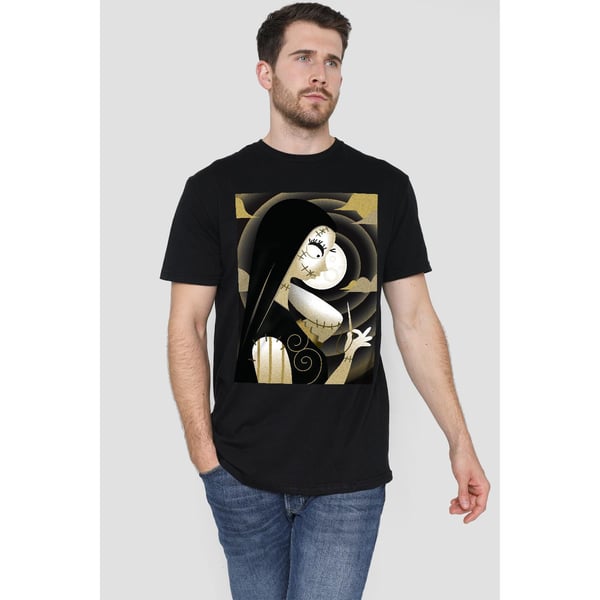 The Nightmare Before Christmas Miesten Sally Shaded T-paita