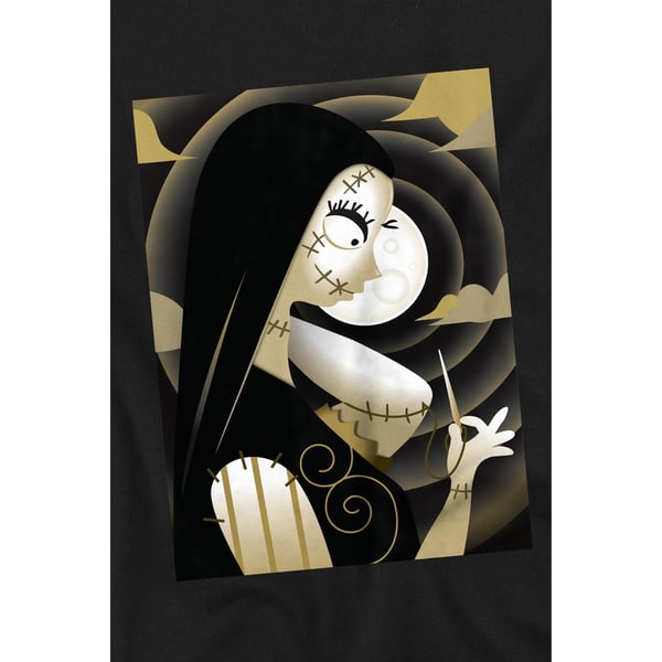 The Nightmare Before Christmas Miesten Sally Shaded T-paita