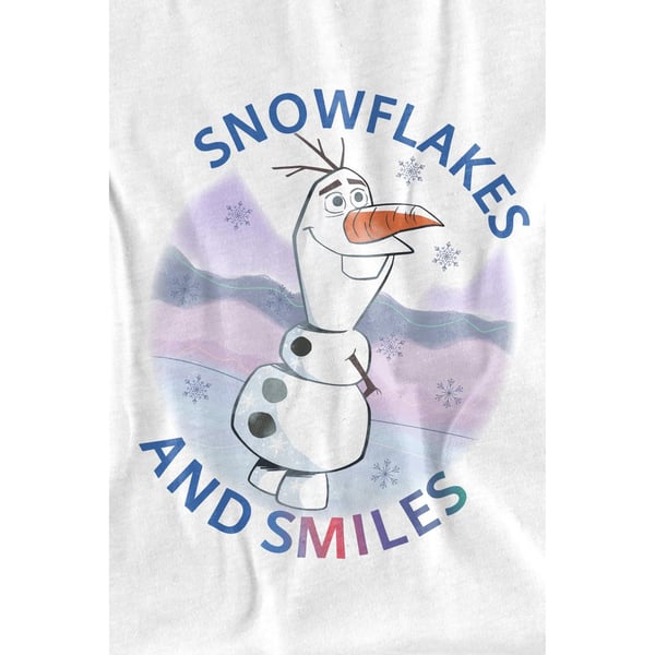 Frozen Childrens/Kids Olaf Snowflakes And Smiles T-Shirt