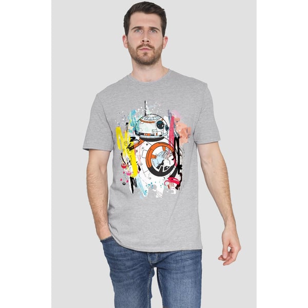 Star Wars Mens BB-8 Abstract T-Shirt