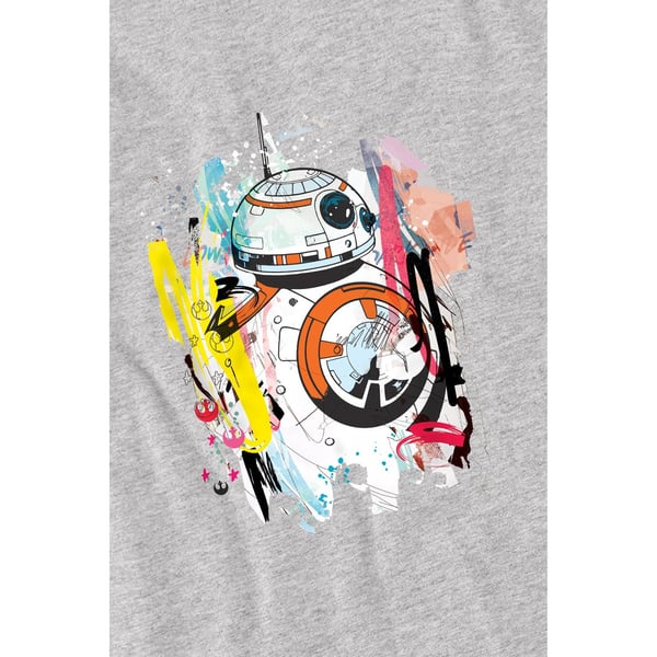 Star Wars Mens BB-8 Abstract T-Shirt