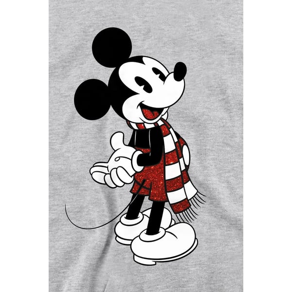 Disney Unisex Adult Mickey Mouse Scarf Christmas Sweatshirt