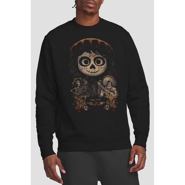 Coco Unisex Adult Ernesto Miguel Hector Painted Poster With Skull Sweatshirt