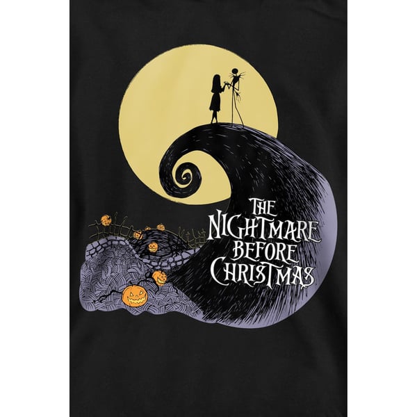 The Nightmare Before Christmas Unisex Adult Moon Silhouette Sweatshirt