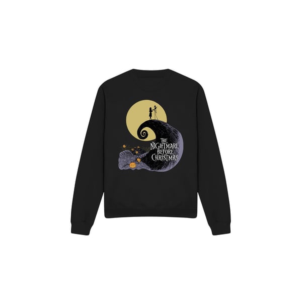 The Nightmare Before Christmas Unisex Adult Moon Silhouette Sweatshirt