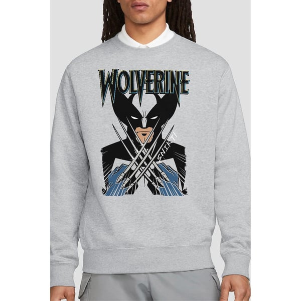 Marvel Unisex Adult X-Men Wolverine Action Shot Sweatshirt