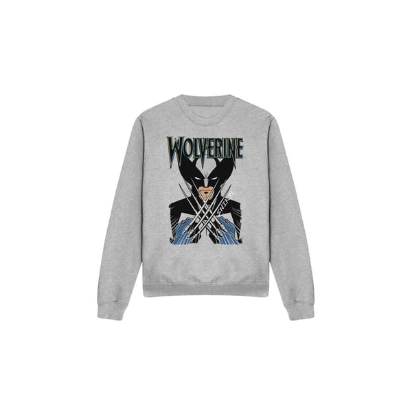 Marvel Unisex Adult X-Men Wolverine Action Shot Sweatshirt