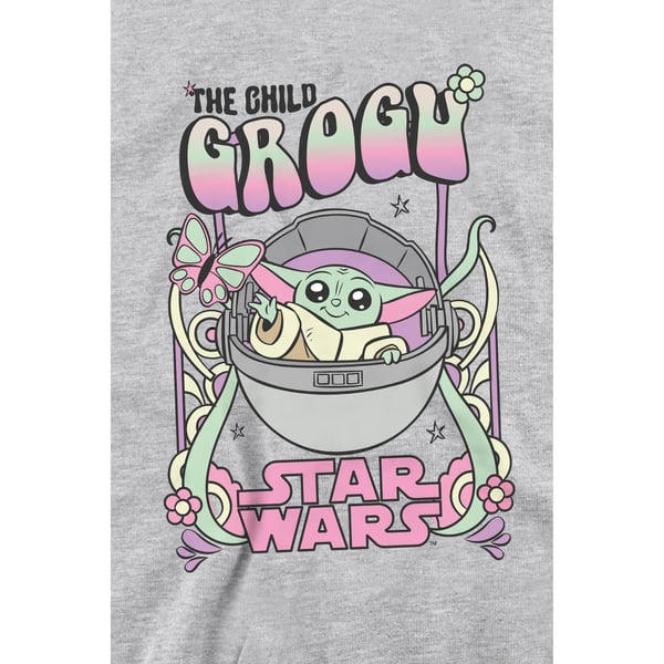Star Wars: The Mandalorian Unisex Adult Grogu Hippie Sweatshirt