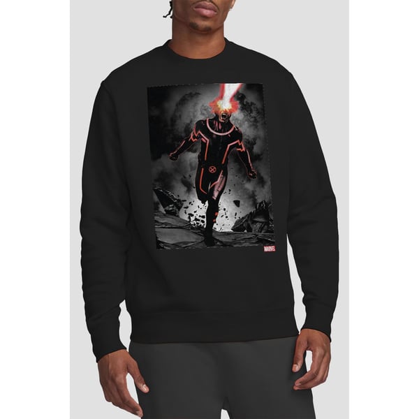 Marvel Unisex Adult X-Men Cyclops Blast Sweatshirt