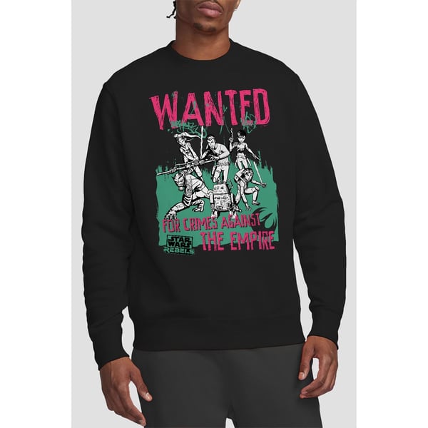 Star Wars Unisex Adult Wanted Rebels Sweatshirt